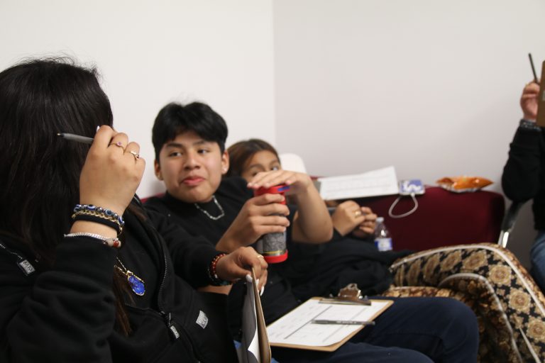 Young people at a Homies Unido counceling session